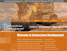 Tablet Screenshot of cornerstonedevelopmentinc.com